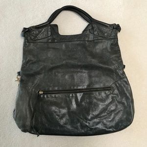 Foley + Corinna leather fold-over tote